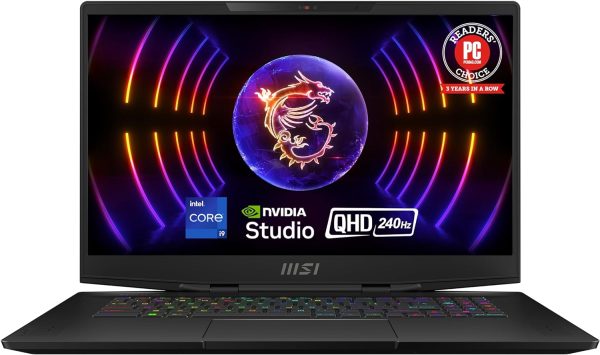 MSI لابتوب العاب ستيلث 17 ستوديو 173 انش QHD 240Hz