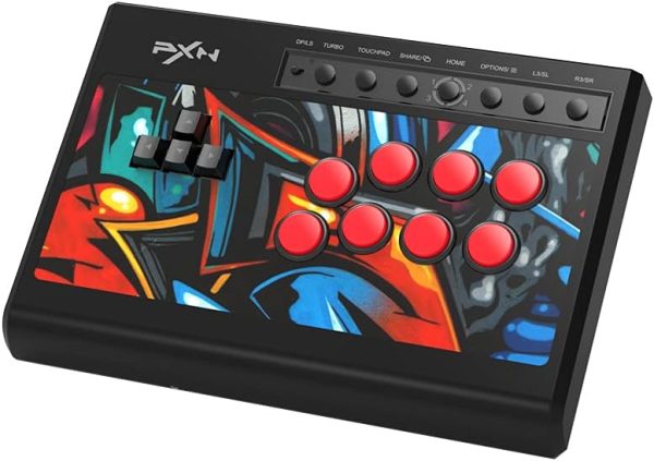 PXN X8 Arcade Fight Stick PC Street Fighter Keyboard Style Arcade Game Fighting Joystick USB Port Arcade Stick for PS3/ PS4/ Xbox One/Xbox Series X/S/Switch/Window PC(Black)