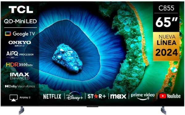 TCL تلفزيون 65 بوصة 4K بريميوم QD Mini LED 2000 LDZ