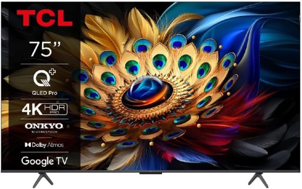 TCL تلفزيون 75 بوصة 4 كيه QLED برو دولبي فيجن