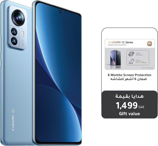 جوال شاومي 12 ثنائي شرائح الاتصال وRAM 8GB سعة 256GB،