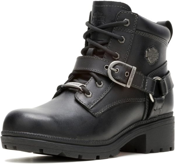 حذاء بدون كعب للنساء من HARLEY DAVIDSON FOOTWEAR أسود