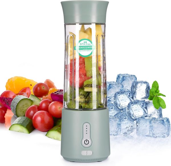 500ml Portable Blender for Shakes and Smoothies USB Rechargeable On