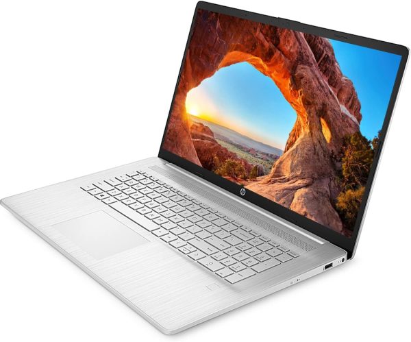 ⁦HP لابتوب 2022 الاحدث 17 بشاشة 17.3 انش FHD IPS ومعالج انتل كور i5-1135G7 رباعي النواة وبطاقة رسومات انتل ايريس Xe وRAM 16GB وSSD PCIe 1TB وHDMI وويندوز 11 + قطعة قماش مايكروفايبر⁩ - الصورة ⁦3⁩