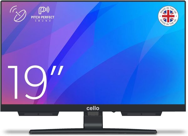 Cello C1924SH 19 TV with frameless triple tuner DVB C S2 T2 Pitch