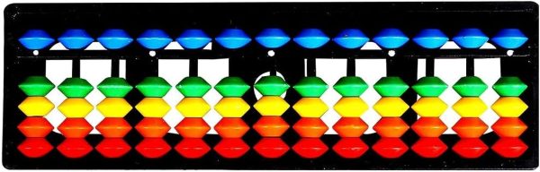 عداد 13 قضيب متعدد الالوان، حاسبة سوروبان اليابانية لتعلم الرياضيات