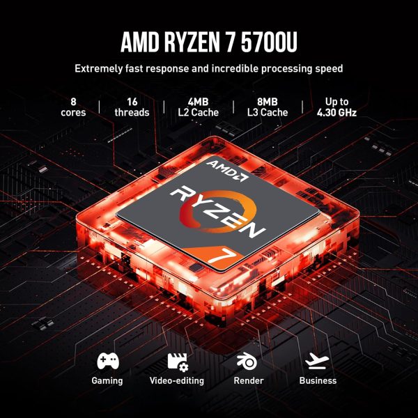 ⁦ايسر لابتوب اسباير 3 15.6 انش FHD لطلاب الجامعات والاعمال، AMD رايزن 7، ذاكرة RAM 32GB وSSD 1TB، ويندوز 11 برو، كيبورد رقمي، منفذ ايثرنت، HDMI، كاميرا⁩ - الصورة ⁦3⁩