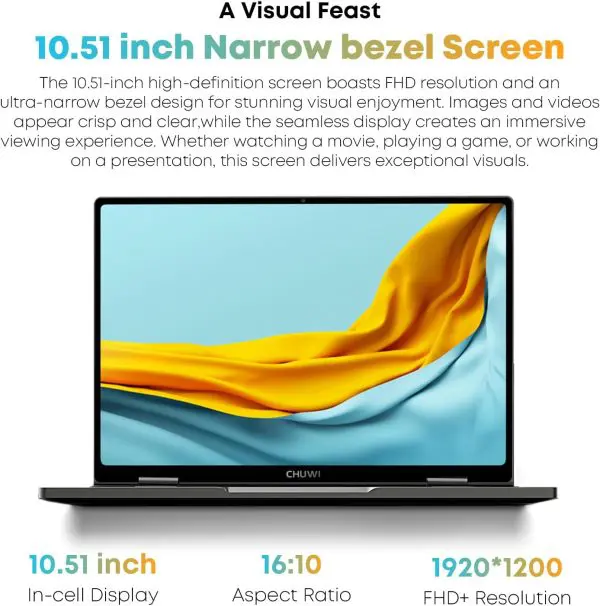 CHUWI MiniBook X 2-in-1 Touchscreen Laptop, 512GB SSD 12GB CHUWI MiniBook X 2-in-1 Touchscreen Laptop, 512GB SSD 12GB
