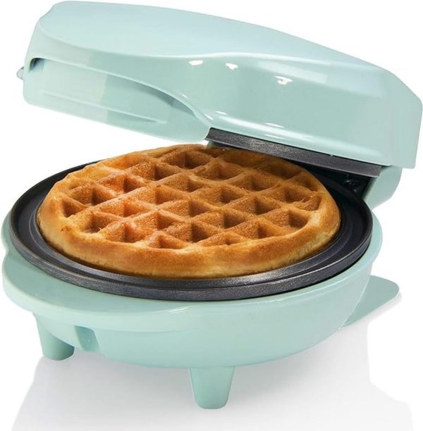 Bestron Mini Waffle Maker for Classic Waffles Non Stick Waffle Maker