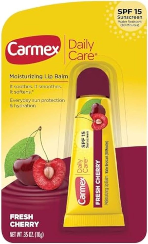 Carmex دايلي كير، بلسم ترطيب الشفتين، كريز منعش، مضاد للشمس