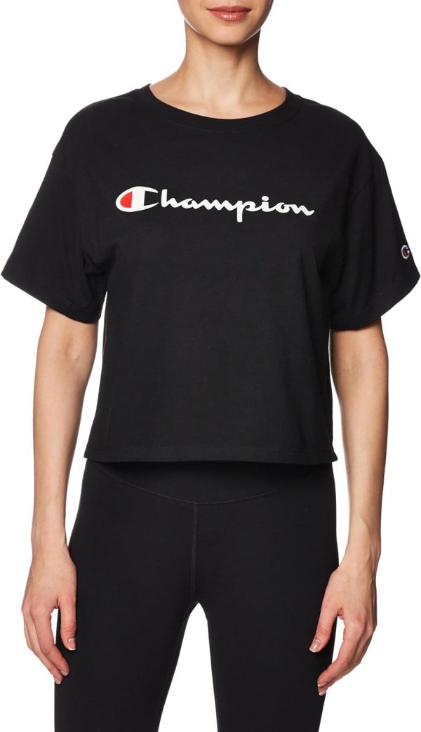 Champion womens THE CROPPED TEE T Shirt