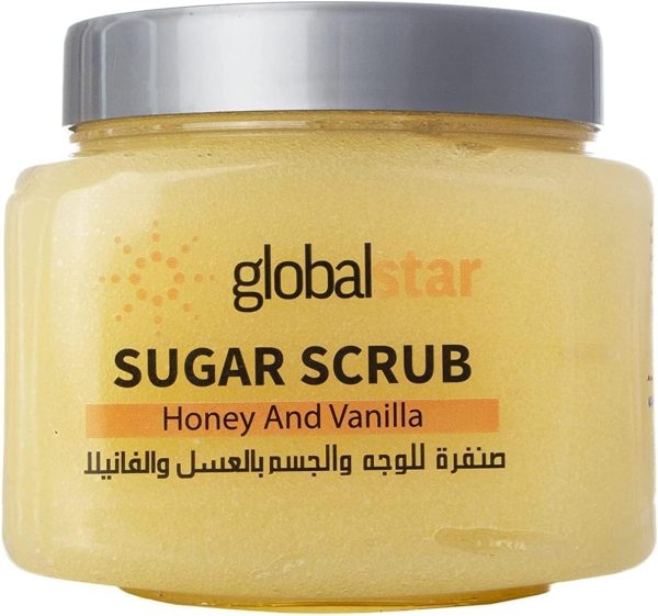 Global star vanilla and honey sugar scrub 600 g