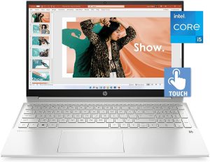 HP لابتوب بافليون بشاشة لمس 156 انش ومعالج انتل كور