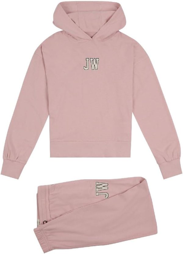 JACK WILLS Girls JWS5235C35 Jack Wills Peached Hoodie And Jogger