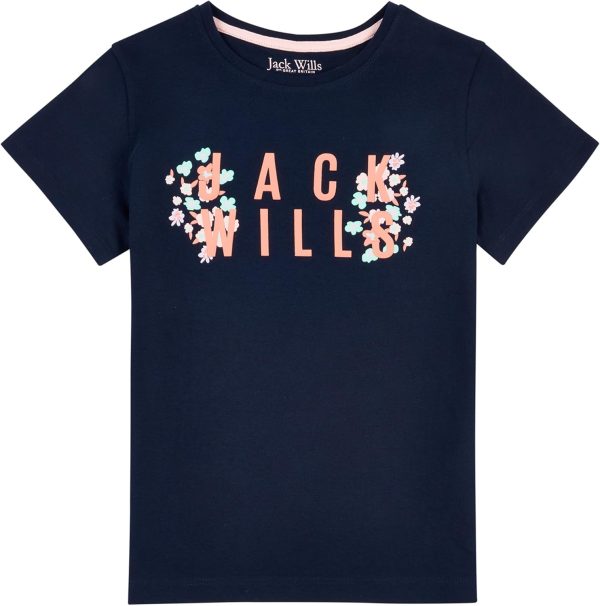 JACK WILLS Girls JWS5241203 Jack Wills Floral T Shirt