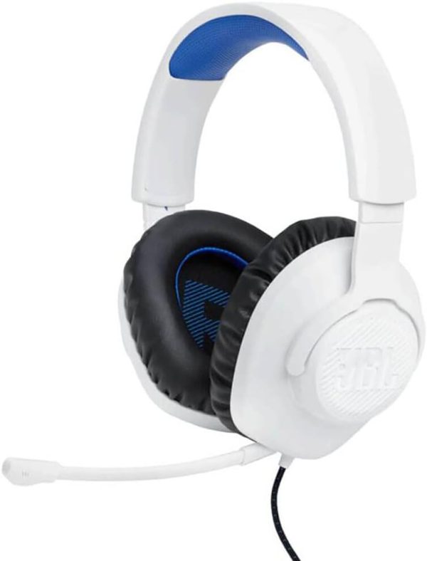 JBL Quantum 100P Console Gaming Headset for Playstation White