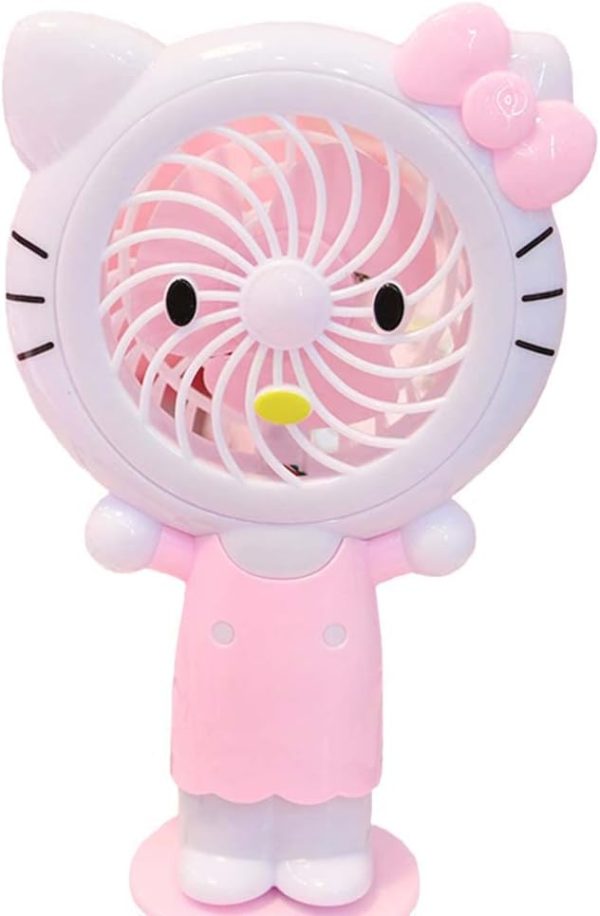 SKGULE Personal Mini Handheld Kittie Fan 2 in 1 Makeup