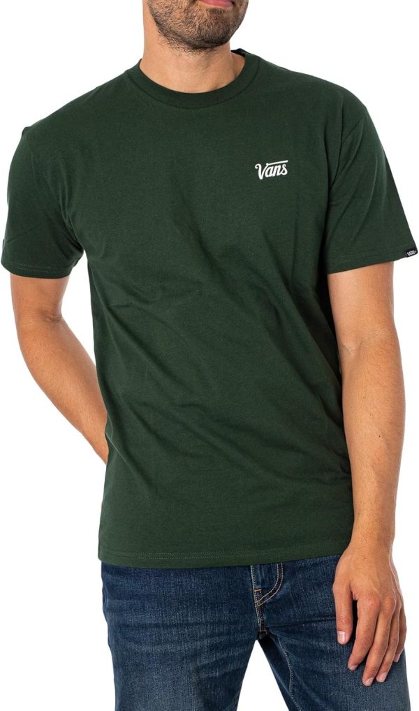 Vans mens MINI SCRIPT TEE B TEES AND T SHIRTS