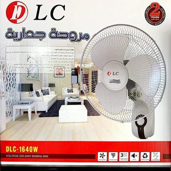 دي ال سي تعمل على كهرباء مراوح للجدار 1640W،