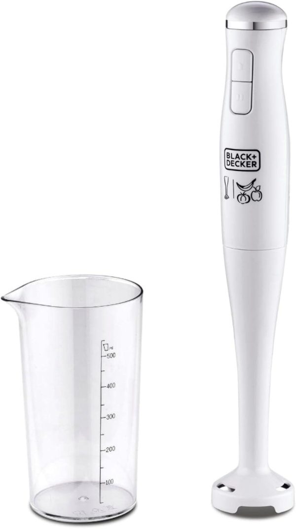 BLACKDECKER 300W 2 Speed Stick Hand Blender With Calibrated Beaker