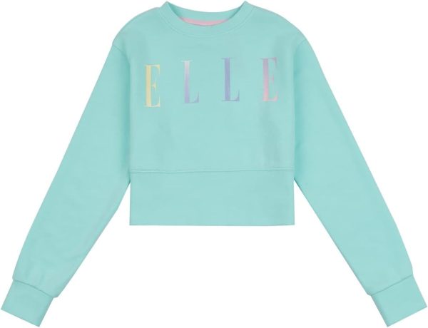 ELLE Girls ELL0570279 Elle Multicolour Print Crop Sweatshirt