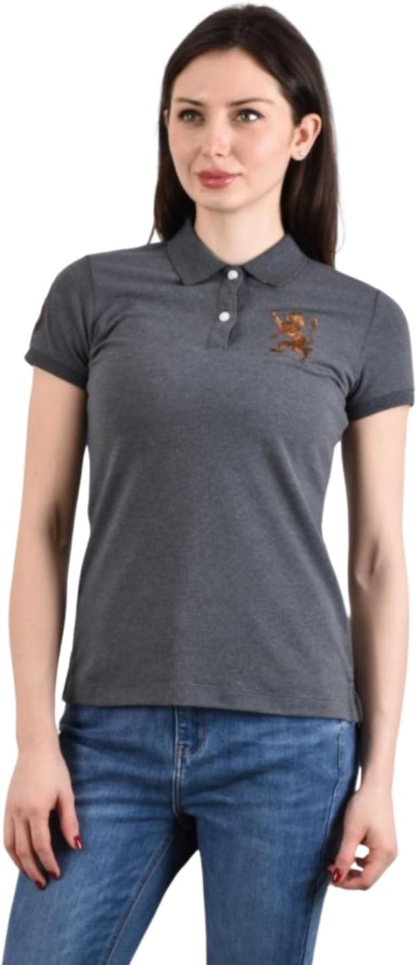 GIORDANO Womens Lion Polo Grey