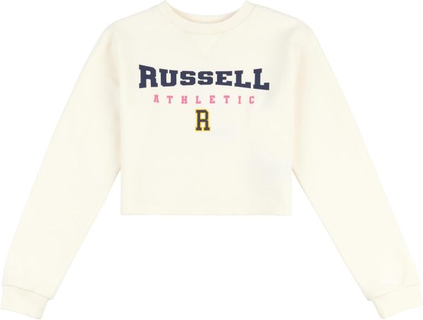 Russell Athletic Girls RSL5022976 Croped Sweatshirt 9 10Y Duckling