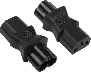 TERRIFI 2 Pack C13 Female to Male C6 Power Adapter