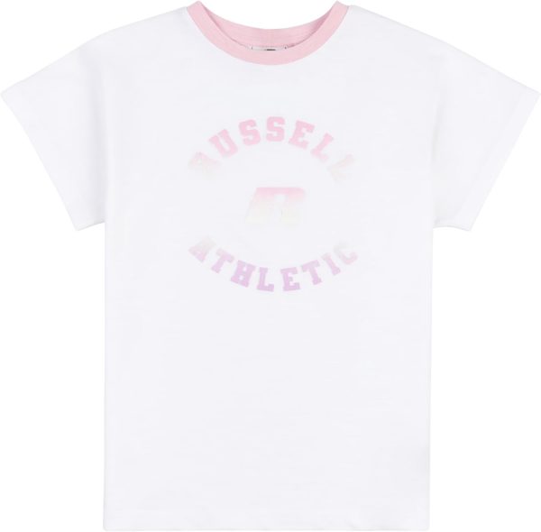 1731803597 RUSSEL ATHLETICS Girls RSL5030002 Russell Athletic Grown Sleeve T Shirt Newborn