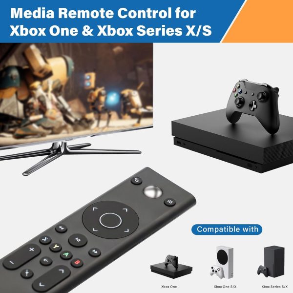 1732237613 ARCELI Media Remote Control for Xbox One Xbox Slim Xbox Series XS with LED Backlight Function