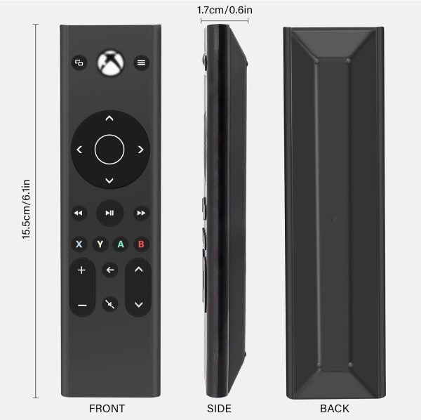 1732237618 ARCELI Media Remote Control for Xbox One Xbox Slim Xbox Series XS with LED Backlight Function