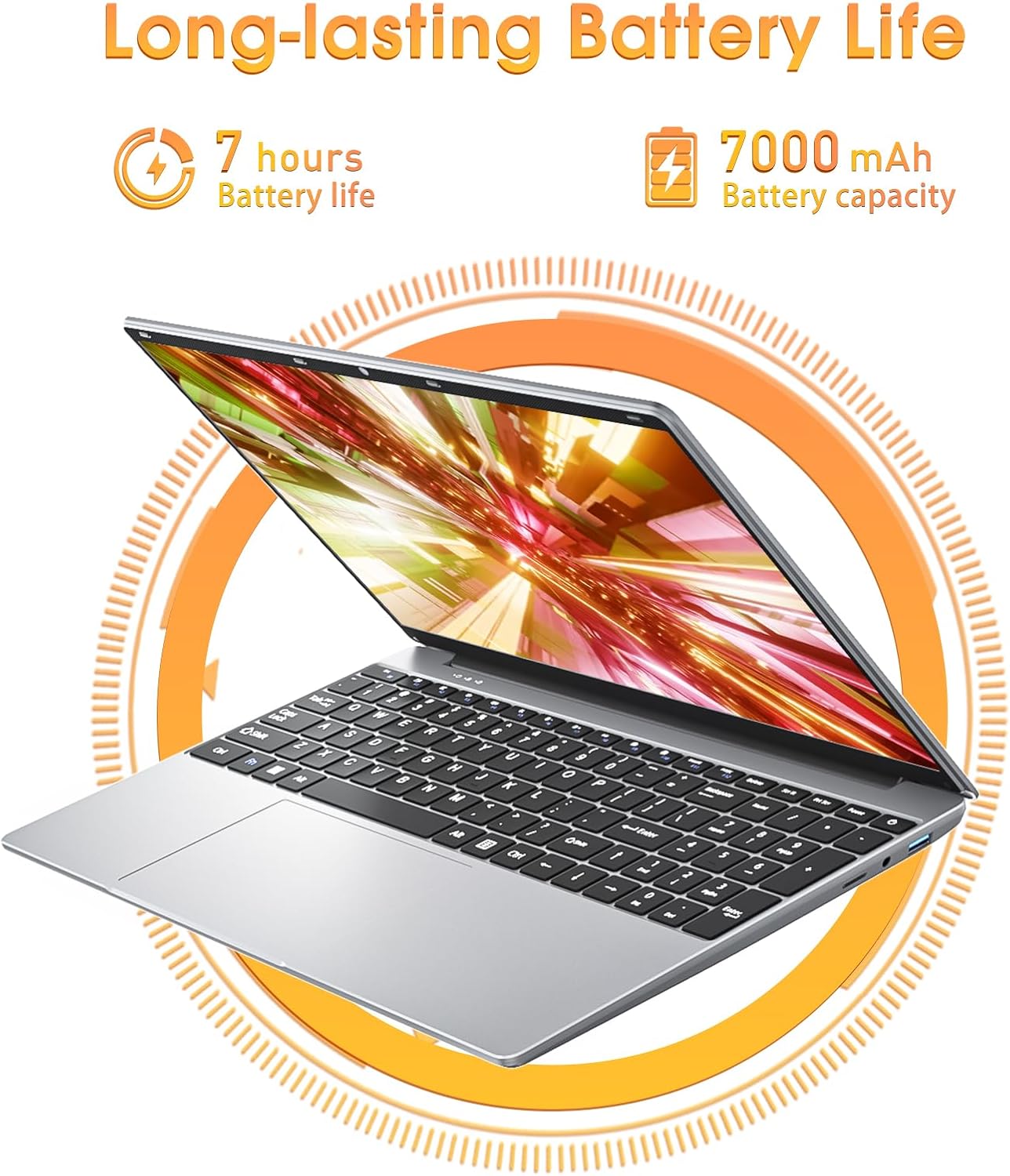 1732249554 PKHOZ 15.6 Inch Laptops 4GB RAM 128GB SSD Laptop Computer Quad Core Celeron Processor Notebook 2.4G5G WiFi Type C Mini HDMI Webcam 1TB Expansion UHD Graphics 600Silver