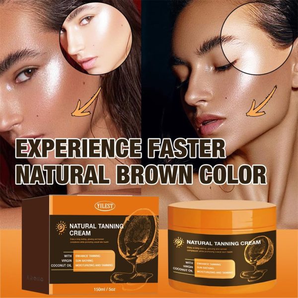 ⁦Azonee Tanning Gel & Cream, Luxury Intensive Natural Tan Accelerator with Oil, for Sunbeds & Outdoor Use, Achieve Glowing Tan Skin, 2 * 150 ml⁩ - الصورة ⁦3⁩