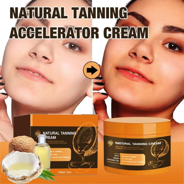 ⁦Azonee Tanning Gel & Cream, Luxury Intensive Natural Tan Accelerator with Oil, for Sunbeds & Outdoor Use, Achieve Glowing Tan Skin, 2 * 150 ml⁩ - الصورة ⁦4⁩