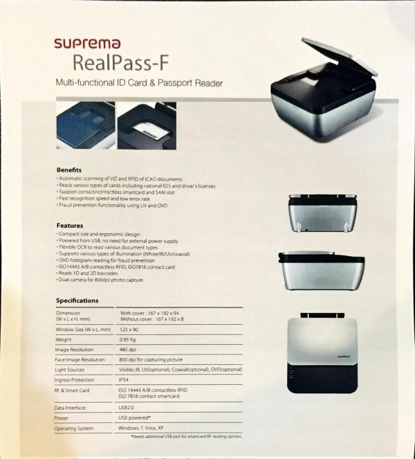 ⁦Suprema Passport Reader سوبريما قارئ جوازات آلي⁩ - الصورة ⁦3⁩