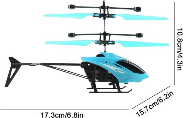 ⁦لعبة طائرة هليكوبتر تعمل بجهاز تحكم عن بعد، طائرة هليكوبتر تعمل بالحث بنظام تعليق مرتفع ومنخفض 2.5، طائرة هليكوبتر صغيرة تعمل بجهاز تحكم عن بعد لهدايا حفلات الاطفال، هدايا عيد ميلاد للاولاد والبنات -⁩ - الصورة ⁦8⁩