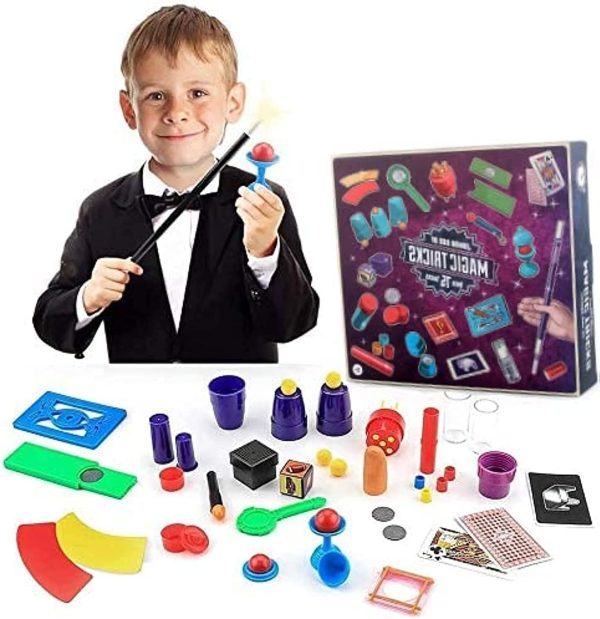 ⁦CHANEDE Magic Toys Kit Set with Wand and 75 Magic Tricks for Kids Boys Girls, Best Age 6 7 8 9 Years Old⁩ - الصورة ⁦4⁩