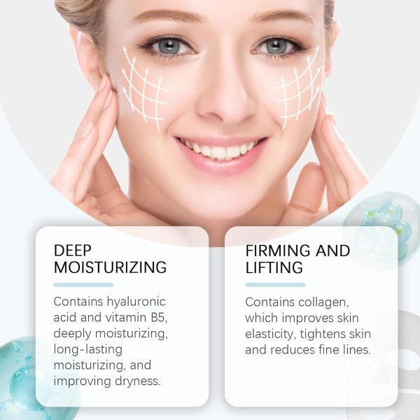 ⁦Azonee Deep Collagen Face Mask, Anti Wrinkle Lifting Mask, Korean Skin Care Collagen AntiWrinkle Lifting Mask, Collagen Face Mask Overnight for Elasticity, Soothing, Firming, Hydrating, Moisturizing⁩ - الصورة ⁦4⁩