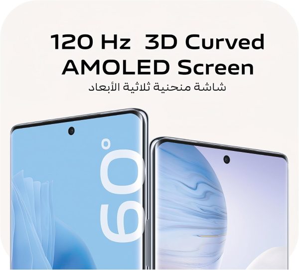 ⁦جوال فيفو V29 لايت 5G ثنائي شرائح اتصال/اسود فلير/RAM 12+8GB/256GB/6.78 انش، FHD/شاشة اموليد منحنية ثلاثية ابعاد/كاميرا 64MP ضد اهتزاز/ان اف سي/شحن 44 واط⁩ - الصورة ⁦3⁩