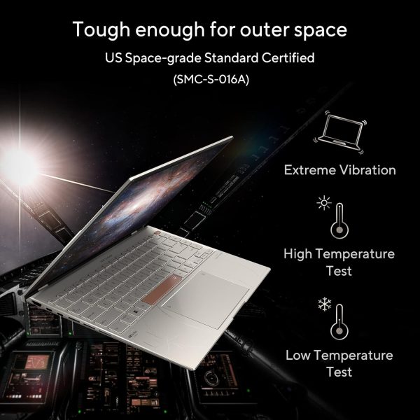 ⁦ASUS Zenbook 14X Space Edition UX5401ZAS-OLED007W (Titanium), Slim Laptop,i7-12700H 16GB,1TB SSD,WIN11,14-inch (2880 x 1800) OLED,Touch Screen,HD Webcam,Finger Print,Backlit-Eng-Arb-KB (Upgraded)⁩ - الصورة ⁦5⁩