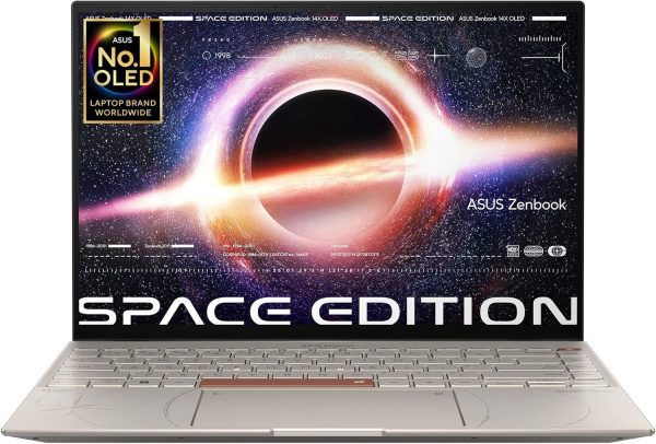 ASUS Zenbook 14X Space Edition UX5401ZAS-OLED007W (Titanium), Slim Laptop,i7-12700H 16GB,1TB SSD,WIN11,14-inch (2880 x 1800) OLED,Touch Screen,HD Webcam,Finger Print,Backlit-Eng-Arb-KB (Upgraded)