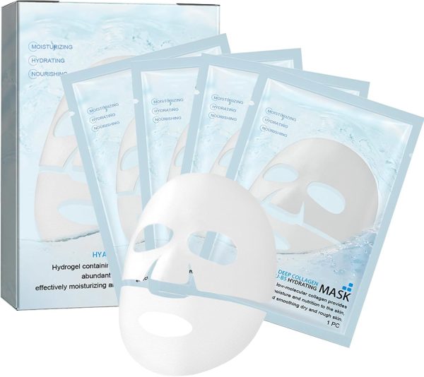 Azonee Deep Collagen Face Mask, Anti Wrinkle Lifting Mask, Korean Skin Care Collagen AntiWrinkle Lifting Mask, Collagen Face Mask Overnight for Elasticity, Soothing, Firming, Hydrating, Moisturizing