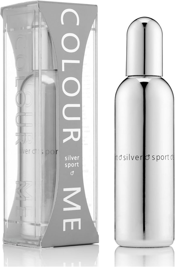 Colour Me Silver Sport Fragrance For Men 90mlEau