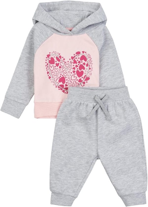 ELLE Girls ELL0508T94 Heart Bb Raglan Oth And Jog Set