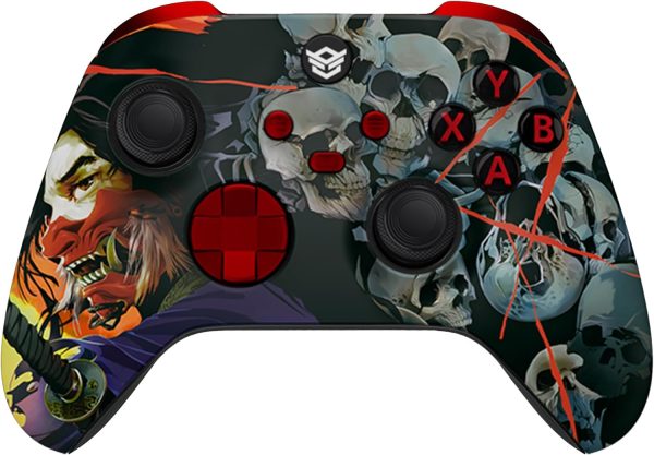 HEXGAMING ULTRA X Wireless Controller for Xbox Series X S for Xbox One and for Windows 7810 4 Back Buttons Adjustable Triggers 6 Profiles Samurai Skull No Battery Included