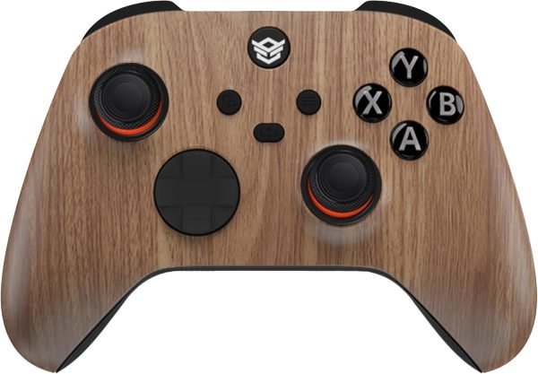 HEXGAMING ULTRA X Wireless Controller for Xbox Series X S for Xbox One and for Windows 7810 4 Back Buttons Adjustable Triggers 6 Profiles Wood pattern No Battery Included