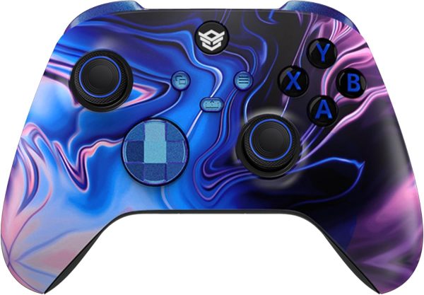 HEXGAMING ULTRA X Wireless Controller for Xbox Series X S for Xbox One and for Windows 7810 4 Back Buttons Adjustable Triggers Interchangeable Thumbsticks 6 Profiles Mystic Blue Purple