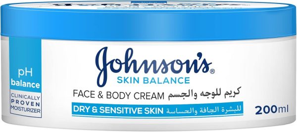 Johnson Johnson Skin Balance Face and Body Cream 200ml