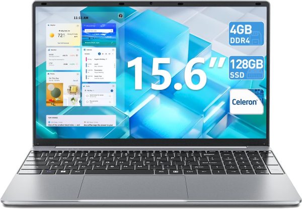 PKHOZ 156 Inch Laptops 4GB RAM 128GB SSD Laptop Computer