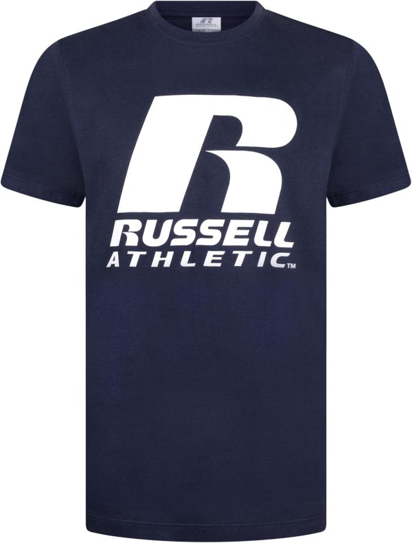 RUSSEL ATHLETICS Boys RSL0008203 Russell Athletic Logo T-Shirt Newborn Sand